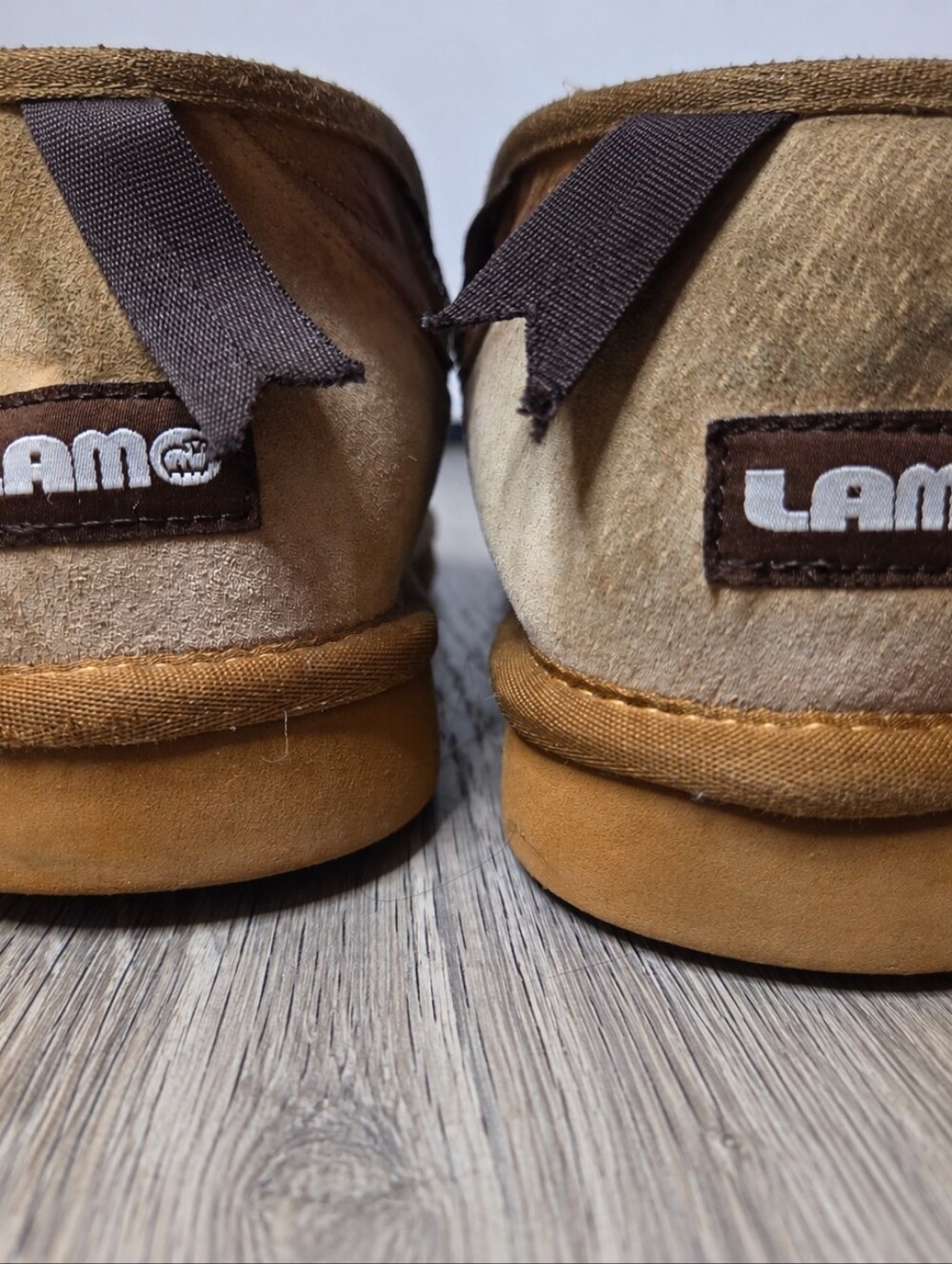 LAMO Adele Short Tan Suede Faux Fur Bow Winter Boots Women’s 10